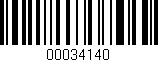 Código de barras (EAN, GTIN, SKU, ISBN): '00034140'
