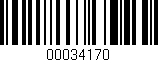 Código de barras (EAN, GTIN, SKU, ISBN): '00034170'