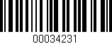 Código de barras (EAN, GTIN, SKU, ISBN): '00034231'