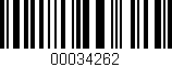 Código de barras (EAN, GTIN, SKU, ISBN): '00034262'