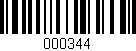 Código de barras (EAN, GTIN, SKU, ISBN): '000344'
