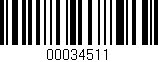 Código de barras (EAN, GTIN, SKU, ISBN): '00034511'