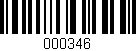 Código de barras (EAN, GTIN, SKU, ISBN): '000346'