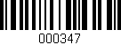 Código de barras (EAN, GTIN, SKU, ISBN): '000347'