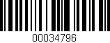 Código de barras (EAN, GTIN, SKU, ISBN): '00034796'