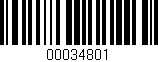 Código de barras (EAN, GTIN, SKU, ISBN): '00034801'