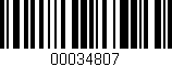 Código de barras (EAN, GTIN, SKU, ISBN): '00034807'
