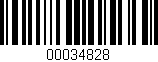 Código de barras (EAN, GTIN, SKU, ISBN): '00034828'