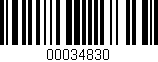Código de barras (EAN, GTIN, SKU, ISBN): '00034830'