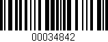 Código de barras (EAN, GTIN, SKU, ISBN): '00034842'