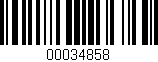 Código de barras (EAN, GTIN, SKU, ISBN): '00034858'
