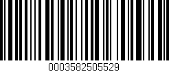 Código de barras (EAN, GTIN, SKU, ISBN): '0003582505529'