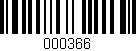 Código de barras (EAN, GTIN, SKU, ISBN): '000366'