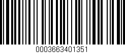 Código de barras (EAN, GTIN, SKU, ISBN): '0003663401351'