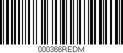 Código de barras (EAN, GTIN, SKU, ISBN): '000366REDM'