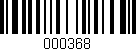 Código de barras (EAN, GTIN, SKU, ISBN): '000368'