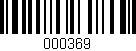Código de barras (EAN, GTIN, SKU, ISBN): '000369'