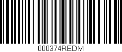 Código de barras (EAN, GTIN, SKU, ISBN): '000374REDM'