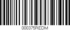 Código de barras (EAN, GTIN, SKU, ISBN): '000375REDM'