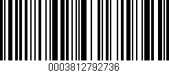 Código de barras (EAN, GTIN, SKU, ISBN): '0003812792736'