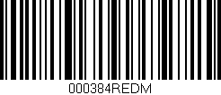 Código de barras (EAN, GTIN, SKU, ISBN): '000384REDM'
