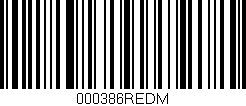Código de barras (EAN, GTIN, SKU, ISBN): '000386REDM'