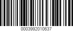Código de barras (EAN, GTIN, SKU, ISBN): '0003992010637'