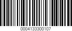 Código de barras (EAN, GTIN, SKU, ISBN): '0004133300107'