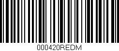 Código de barras (EAN, GTIN, SKU, ISBN): '000420REDM'