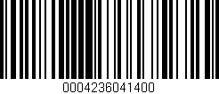 Código de barras (EAN, GTIN, SKU, ISBN): '0004236041400'