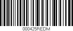 Código de barras (EAN, GTIN, SKU, ISBN): '000425REDM'