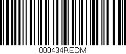 Código de barras (EAN, GTIN, SKU, ISBN): '000434REDM'