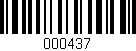 Código de barras (EAN, GTIN, SKU, ISBN): '000437'