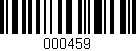 Código de barras (EAN, GTIN, SKU, ISBN): '000459'