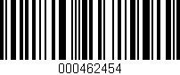 Código de barras (EAN, GTIN, SKU, ISBN): '000462454'