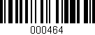 Código de barras (EAN, GTIN, SKU, ISBN): '000464'