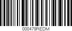 Código de barras (EAN, GTIN, SKU, ISBN): '000479REDM'