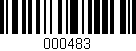 Código de barras (EAN, GTIN, SKU, ISBN): '000483'