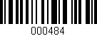 Código de barras (EAN, GTIN, SKU, ISBN): '000484'