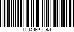 Código de barras (EAN, GTIN, SKU, ISBN): '000486REDM'