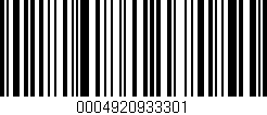 Código de barras (EAN, GTIN, SKU, ISBN): '0004920933301'