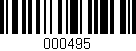 Código de barras (EAN, GTIN, SKU, ISBN): '000495'