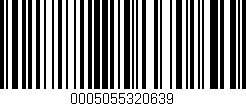 Código de barras (EAN, GTIN, SKU, ISBN): '0005055320639'