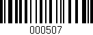 Código de barras (EAN, GTIN, SKU, ISBN): '000507'