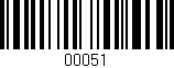 Código de barras (EAN, GTIN, SKU, ISBN): '00051'