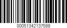 Código de barras (EAN, GTIN, SKU, ISBN): '00051342137589'
