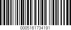Código de barras (EAN, GTIN, SKU, ISBN): '0005161734191'