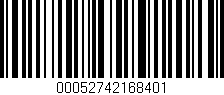 Código de barras (EAN, GTIN, SKU, ISBN): '00052742168401'