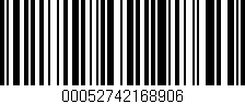 Código de barras (EAN, GTIN, SKU, ISBN): '00052742168906'