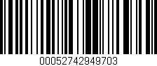 Código de barras (EAN, GTIN, SKU, ISBN): '00052742949703'